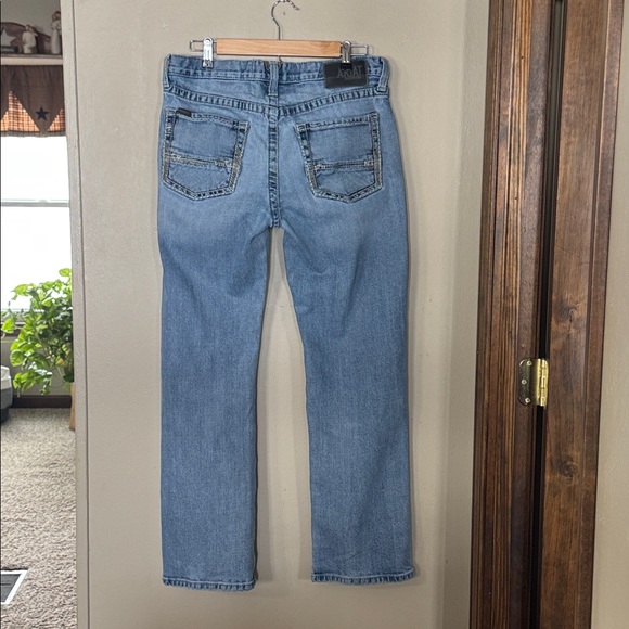 Ariat Light Blue M5 Straight Men's Jeans - Picture 2 of 16